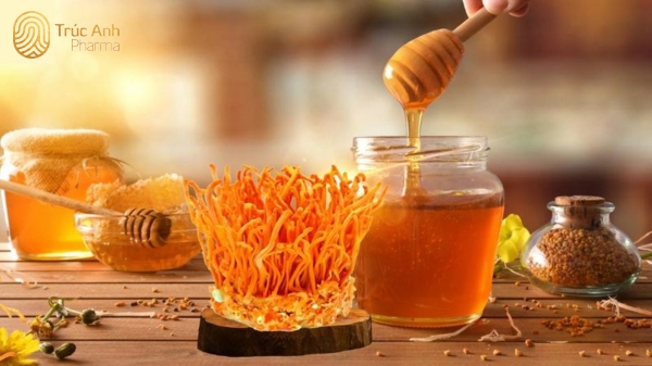 Đông trùng hạ thảo ngâm mật ong giúp tăng cường sinh lực